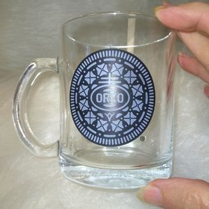 Glass Oreo Mug Collectable Cookie Dunking Milk Mug